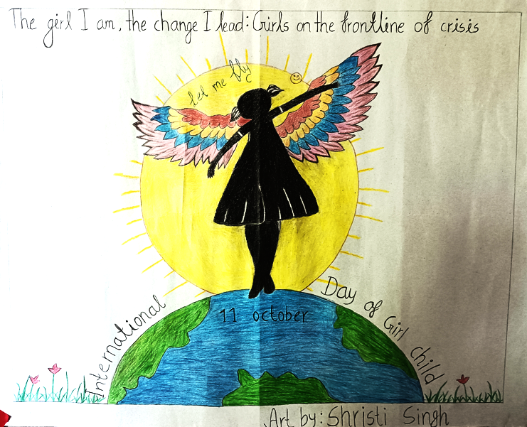 Girls lead through Art: GSS Project Celebrates International Day of the Girl Child in Sabaila